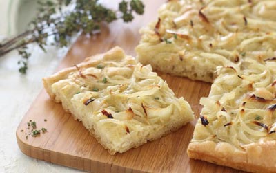 Focaccia con cipolle
